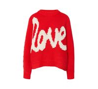 COMMA Pull-over rouge / blanc, Taille XL