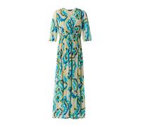 COMMA Robe bleu / jaune / greige, Taille 36