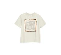 COMMA T-shirt beige clair / noisette / brun foncé, Taille L