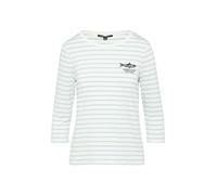 COMMA T-shirt bleu clair / noir / blanc, Taille XXXL