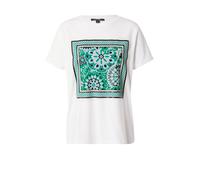 COMMA T-shirt bleu clair / vert / noir / blanc, Taille XS-S