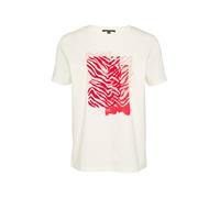 COMMA T-shirt crème / rouge clair / blanc, Taille M