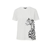 COMMA T-shirt noir / blanc, Taille XS
