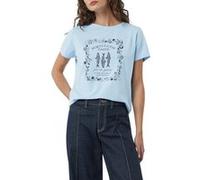 comma 2160829 T-Shirt, Bleu, 42 Femmes
