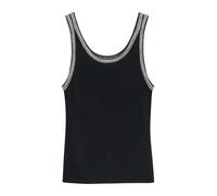 COMMA Tops en tricot noir / blanc, Taille XXS