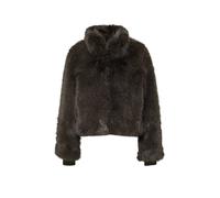 COMMA Veste en fausse fourrure marron | L