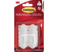 Command 17081FGN Crochet de designer 3M Command, plastique, taille : M, blanc