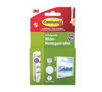 Command 17204WHI-4-DE Lot de 4 x 2 bandes adhésives de taille moyenne (8 bandes) - Taille M - Pour accrocher des photos blanches - Sans perçage