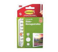 Command 17217WHI-4-DE - Lot de 4 x 2 (8 bandes) - Fixation blanche sans perçage - Pour cadres photos, miroirs et autres décorations - XL (extra large)