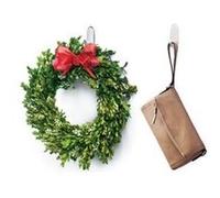 Command Crochets Ovales Transparents Moyens avec Languettes Transparentes - 2 Crochets et 4 Languettes - Pour la Décoration de Noël, Accrochage Sans Dommage