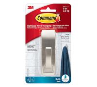Command 3M Crochet Moderne et réfléchissant pour Salle de Bain avec 2 Bandes d’adhésif Acrylique Multicolore
