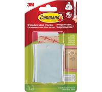 3M Command – Crochet adhésif pour tableaux XL argenté, 1 crochet + 4 grandes languettes (3,6 kg)