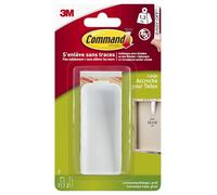 Command Accroche Toile L, Blanc - 1 Crochet, 2 Grandes Languettes - Fixation sans Dommage, 1,3 kg
