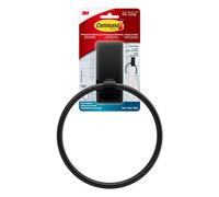 Command Anneau Porte-Serviette [Amovible] : 1 Anneau (Noir Mat)