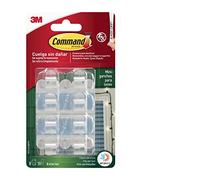 Command Clip adhésif transparent pour décoration extérieure, petit pour accrocher les lumières dans votre jardin et dans d'autres espaces extérieurs en toute sécurité et sans dommage