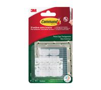 Command™Clip câble rond pour extérieur Transparent Petit Modèle