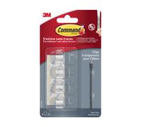 Command™Clip câble rond Transparent Petit Modèle
