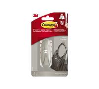 Command™ Crochet décoratif en plastique métallisé moyen