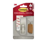 Command™Crochet métal moderne Nickel Moyen Modèle