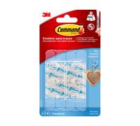 3M – Crochet adhésif mini, pointe plastique, transparent, supporte 225 g – Lot de 6