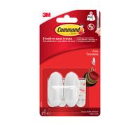 Command™Crochet plastique Design Blanc Petit Modèle