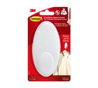 Command Crochet Porte-Cintres Blanc Grand Modèle