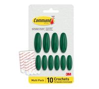 Command Crochets Adhésifs Couleur Pastèque - 10 crochets (4 grands, 6 moyens) & 16 languettes adhésives (8 grandes, 8 moyennes) - Accrochez, décorez & organiser sans dommage