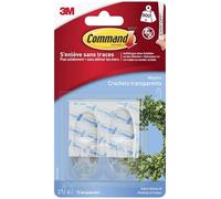 3M Command™ Crochet ovale transparent – moyen modèle