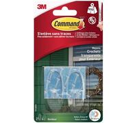 3M Crochet Command TM M pour l'extérieur, forme ovale transparent Contenu: 2 pc(s)