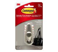 Command FC12-BN Crochet en métal Nickel brossé Taille M (Import Royaume Uni)