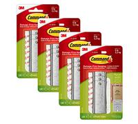 Command Grand cintre universel pour cadre, 12 crochets au total avec 24 bandes Command - 4 paquets de 3 cintres - Décoration sans dommages