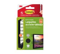 Command™Languette de fixation enlevable tableau Noir XL 9kg