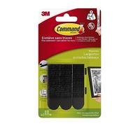 Command Languettes Accroche Tableaux 17201BLK, Moyennes, Noires, 4 x 2 languettes, 5,4 kg
