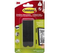 3M Bandes de montage d'images Command noir Contenu: 4 paire(s)