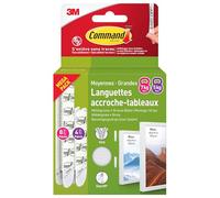 3M Command - Languettes de fixation enlevables pour tableau blanc, 4 paires MM + 8 paires GM