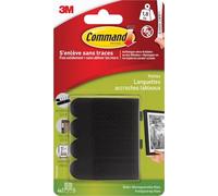 3M Bandes de montage d'images Command noir Contenu: 4 paire(s)