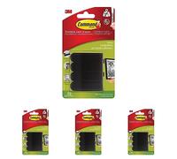 Command Languettes d'Accrochage de Tableaux pour Cadres ou Murs Foncés, 4 x 2 Petites Languettes, 1,8 kg (Lot de 4)