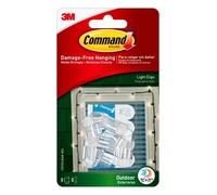 Command Lot de 8 clips d'éclairage d'extérieur avec bandes en mousse 17017CLRAW-8ES