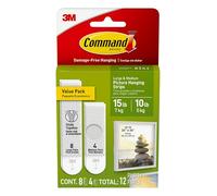 Command Bandes de fixation Value Pack Medium & Large Multicolore