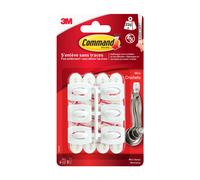 Command Mini crochets en plastique blancs - Modèle mini