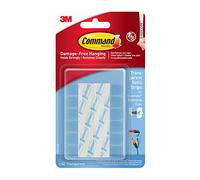 Command Mini-languettes de Recharge Transparentes pour Clips de Décoration - 40 Languettes - Fixation sans Dommage