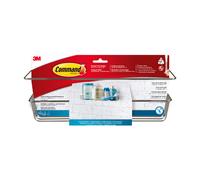 Command™Panier de douche Métal nickel satiné Grand modèle