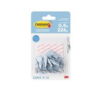 Command Petits crochets fil 17067SK-9EF, Bleu Ciel, 9 crochets + 12 languettes/pack
