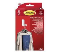 Command Porte-cintres repliable Command17029-WHI-1-EU, Blanc, 1 crochet + 4 languettes/boîte