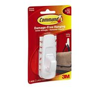 Command Removable Adhesive Utility Hook, 5-lb Capacity, Plastic, White