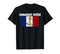 Commandant Rivière Aviso-Escorteur Coloniaux Père Grand-père T-Shirt
