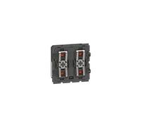Legrand Commande MyHOME BUS Céliane 067552 – 1 ou 2 fonctions lumière/volets – Graphite