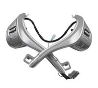 commande au volant Compatible Avec Nissan Pour Navara 2017-2021 Pour Terra 2018-2020 255503TA3A Commutateur De Régulateur De Vitesse Au Volant Multifonctionnel De Voiture(Silver)