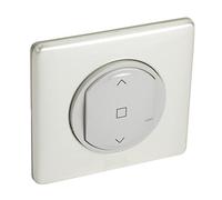 Commande Centrale sans Fil pour jusqu'à 20 Interrupteurs de Volets Roulants et Stores Céliane with Netatmo Complet (Fixations, Support, Enjoliveur, Plaque) - Finition Titane - 199175 - Legrand