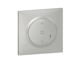 Commande Centrale sans Fil pour jusqu'à 20 Interrupteurs Volets Roulants et Stores Dooxie with Netatmo complet (Fixation Adhésive, Support, Enjoliveur Graphite, Plaque) - Aluminium - 199255 - Legrand